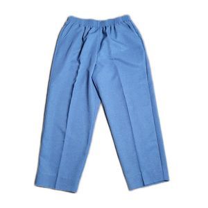 Briggs New York Pull On Pants ~ Sz 14P ~ High Rise ~ Blue ~ 26.5" Inseam
